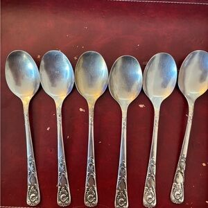 Elegant Silver Spoons Set